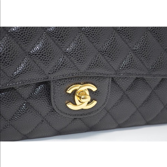 Chanel Double Flap Caviar Shoulder Bag - Picture 6 of 8