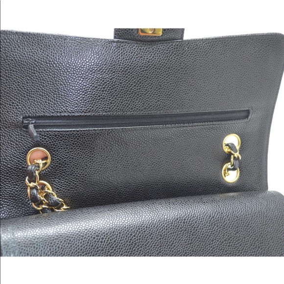 Chanel Double Flap Caviar Shoulder Bag - Picture 7 of 8