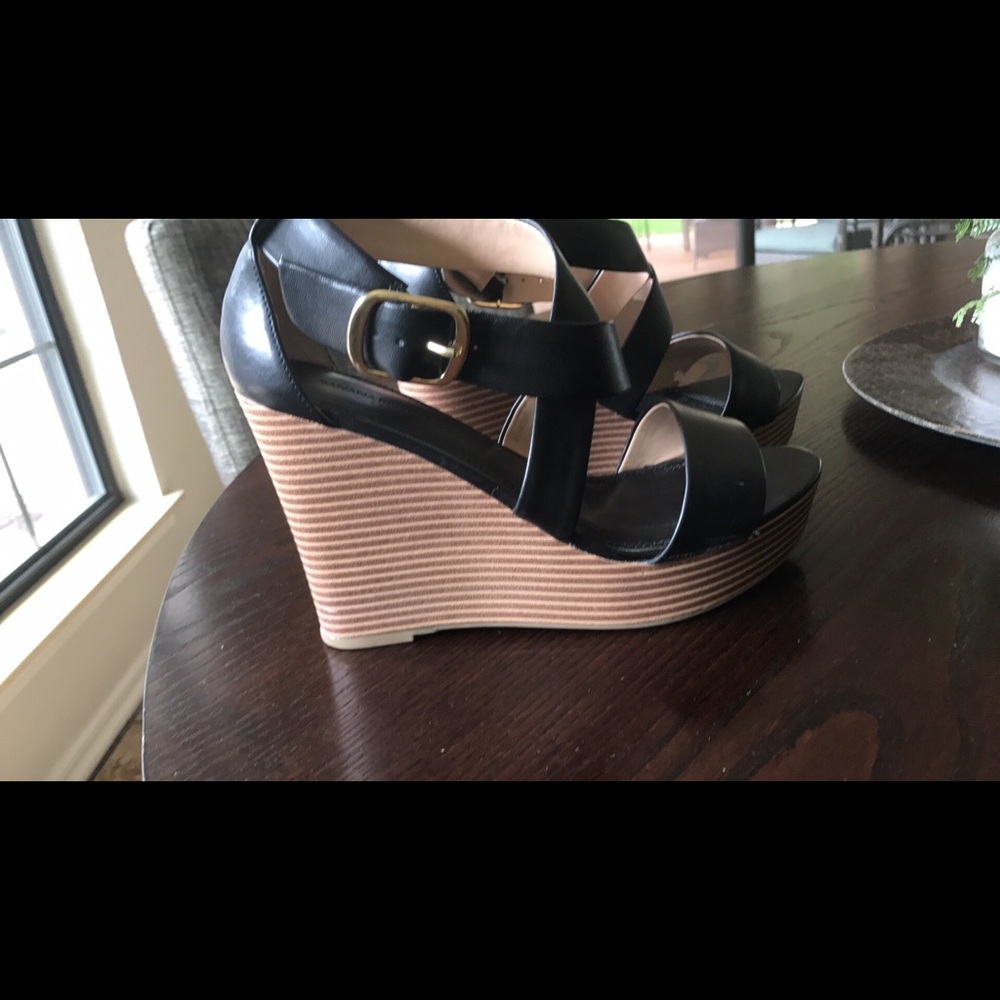 Black Banana Republic Wedges 7.5