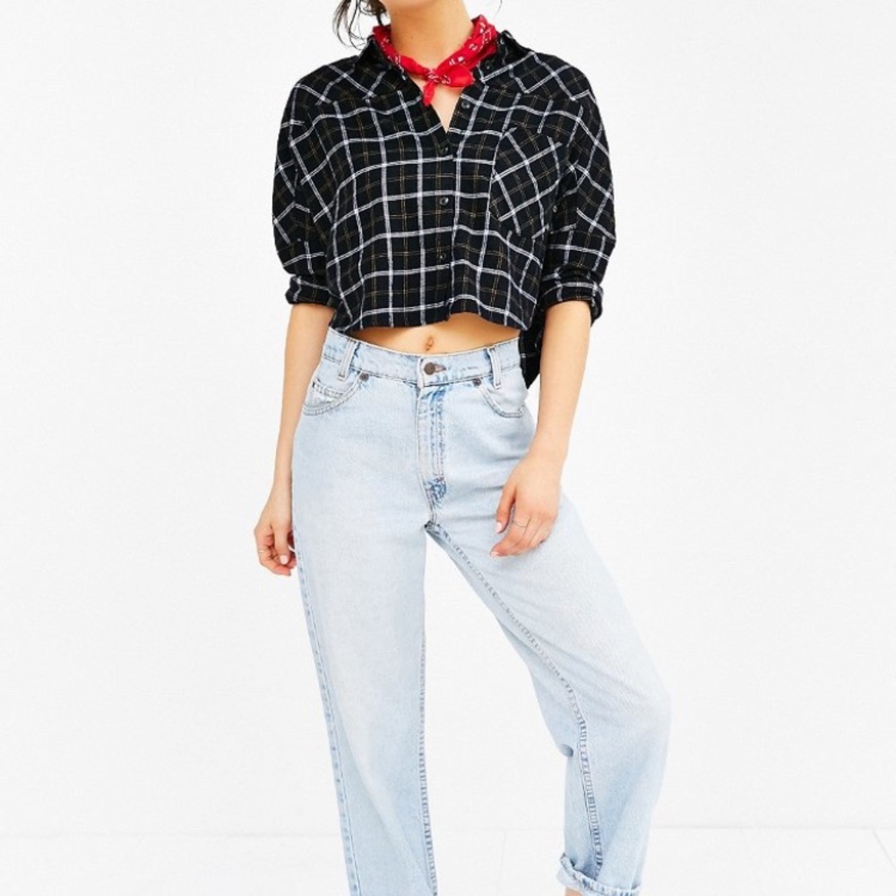 BDG black flannel size large Urban Outfitters