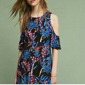 NWT Anthropologie Maeve Elia open shoulder dress