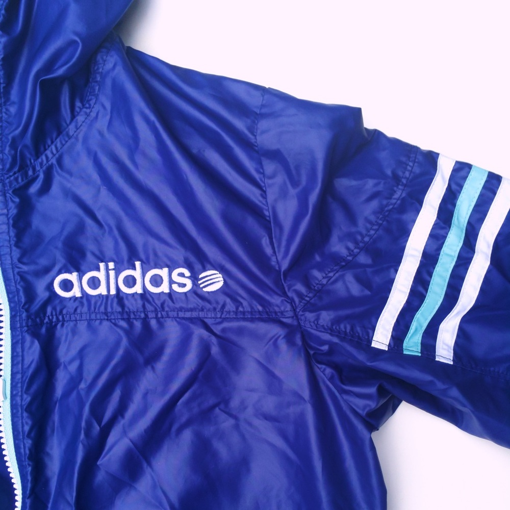 RARE Adidas WindBreaker Purple, Blue, Pink Neon ⭐️