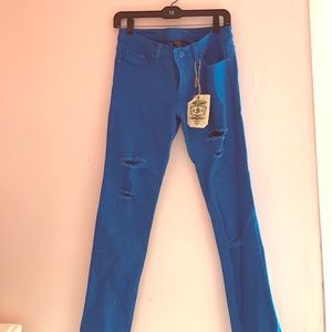 Royal blue jeans size 5