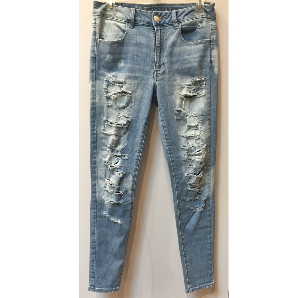 AE Distressed High Rise Jegging