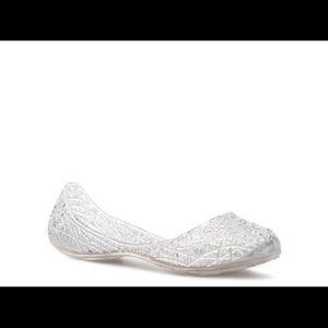 BNIB Clear Jelly Flats