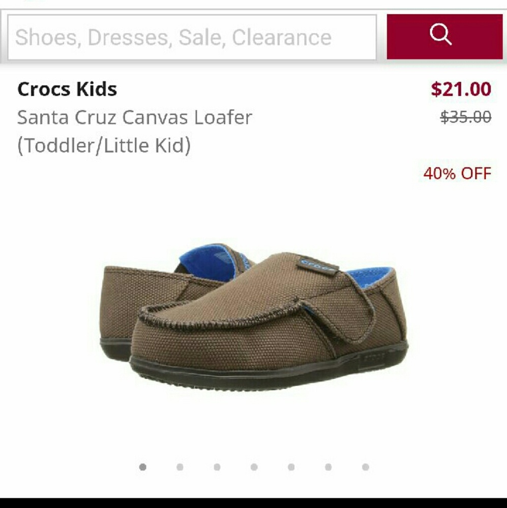 Croc Kids Santa Cruz Canvas Loafers