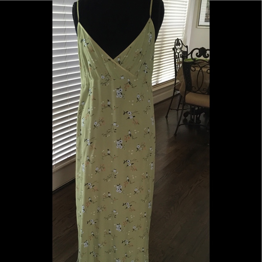 Green Floral Print Maxi Dress by American Eagle