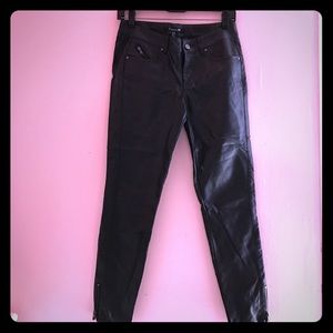 Forever 21 Leather pants size 26