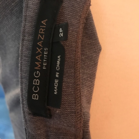 BCBG Grey dress with felt trim at bottom! - Picture 3 of 4