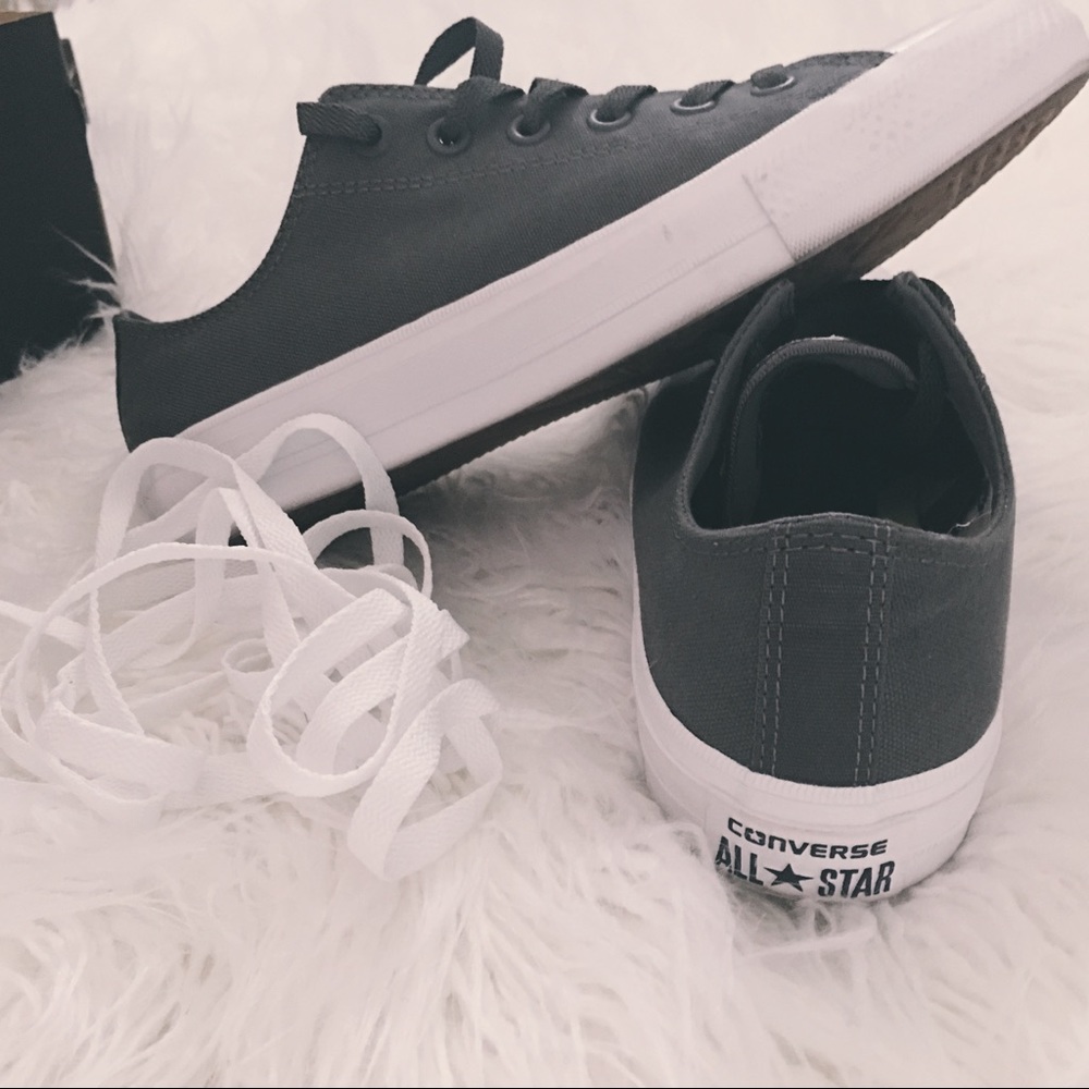 Dark Grey Chuck Taylors 2 Allstars