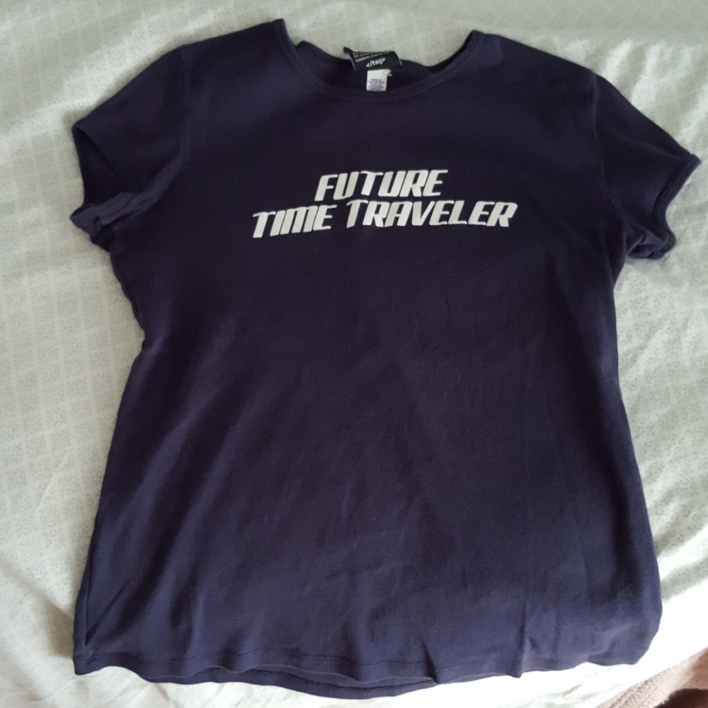 🐢**Geek Alert** Future Time Traveler Ladies Shirt