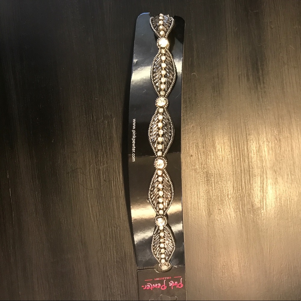 Pink Pewter glittery head band