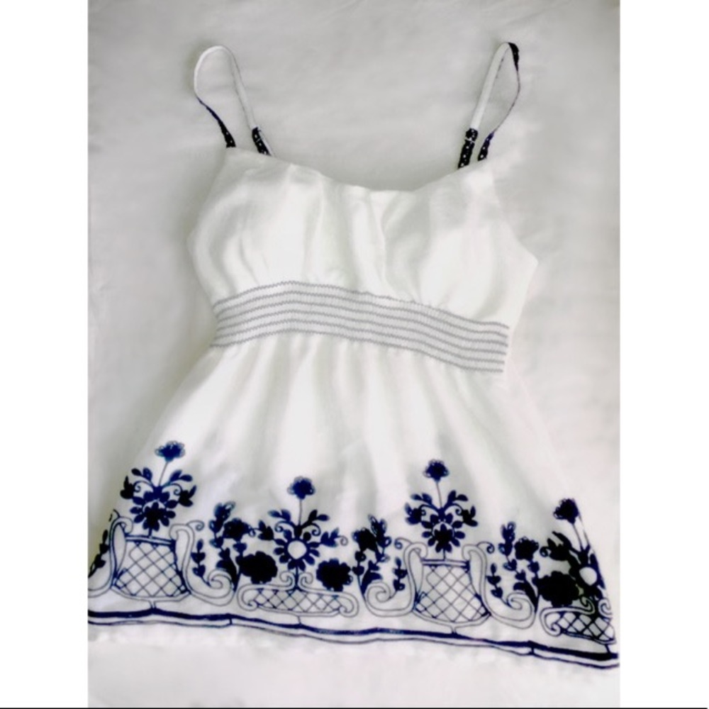 White and Blue Blouse from Heartsoul♥️