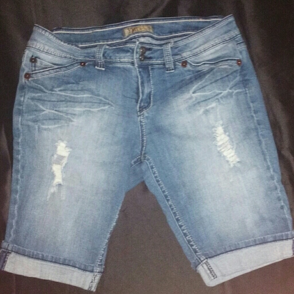 YMI Distressed Bermudas