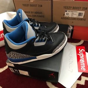 Jordan Retro 3 Sport Blue size 11