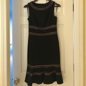 Black and beige dress