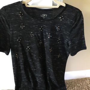 NWOT loft embellished tee