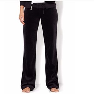 BCBG rhinestone velour pants