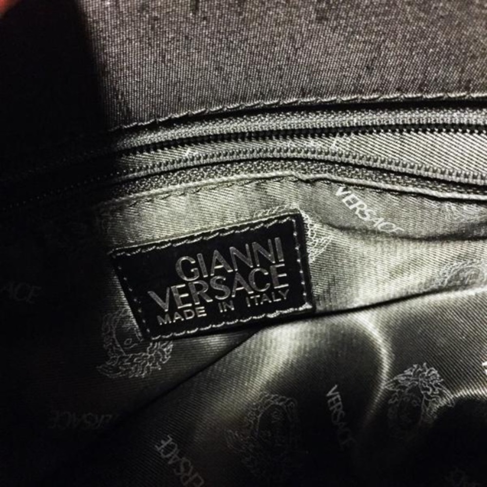 ♦️SOLD♦️Versace black nylon shoulder tote - Picture 6 of 7
