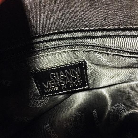 ♦️SOLD♦️Versace black nylon shoulder tote - Picture 6 of 7