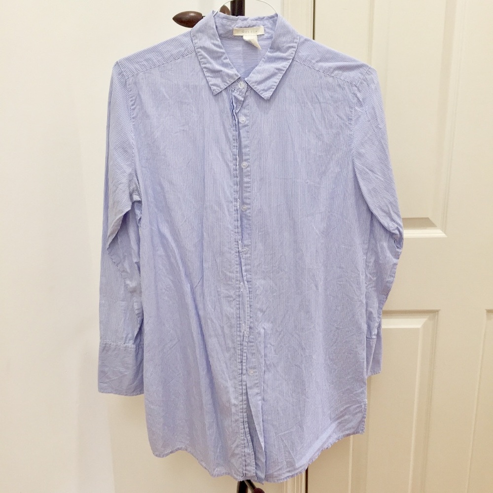 Gracie Pinstriped Button Down Tunic - image 1