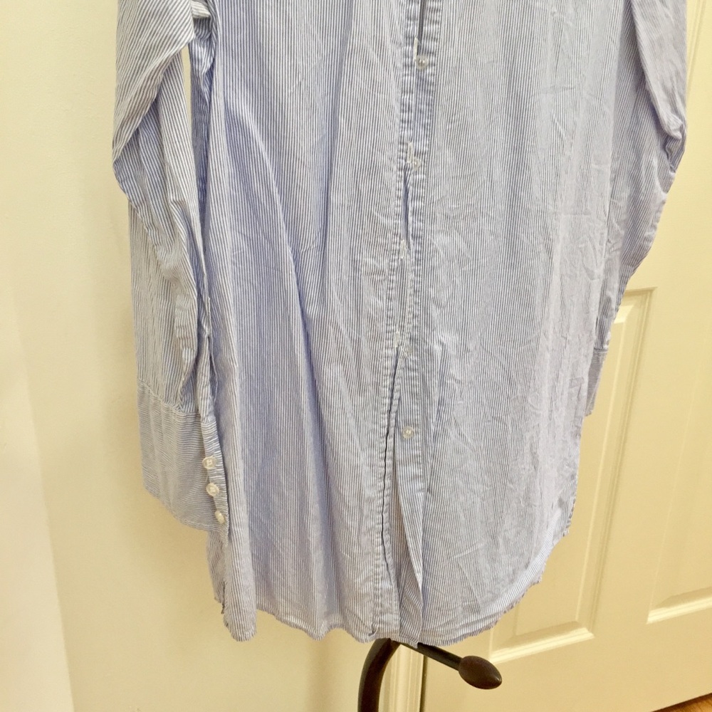 Gracie Pinstriped Button Down Tunic - image 4