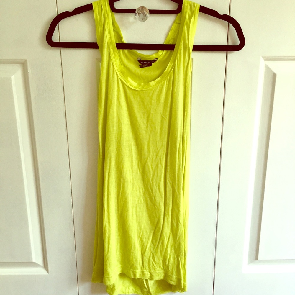 Club Monaco Green Racerback Tank - Size Large!