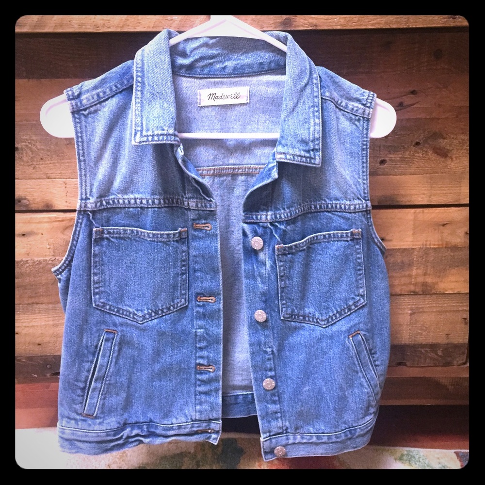 Jean vest from Madewell.