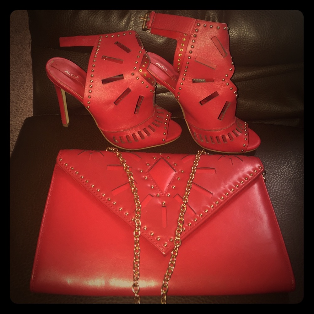 Aldo Shoes with Clutch