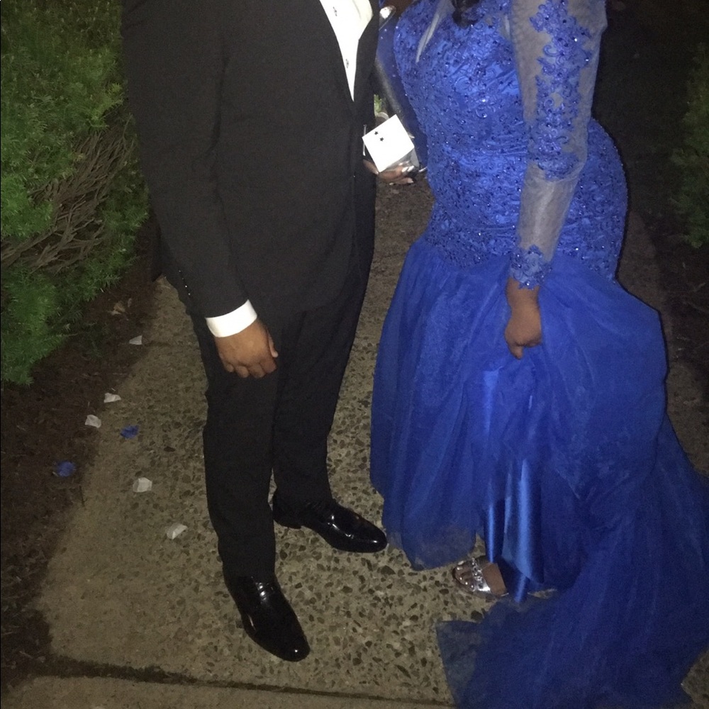 Royal blue prom dress