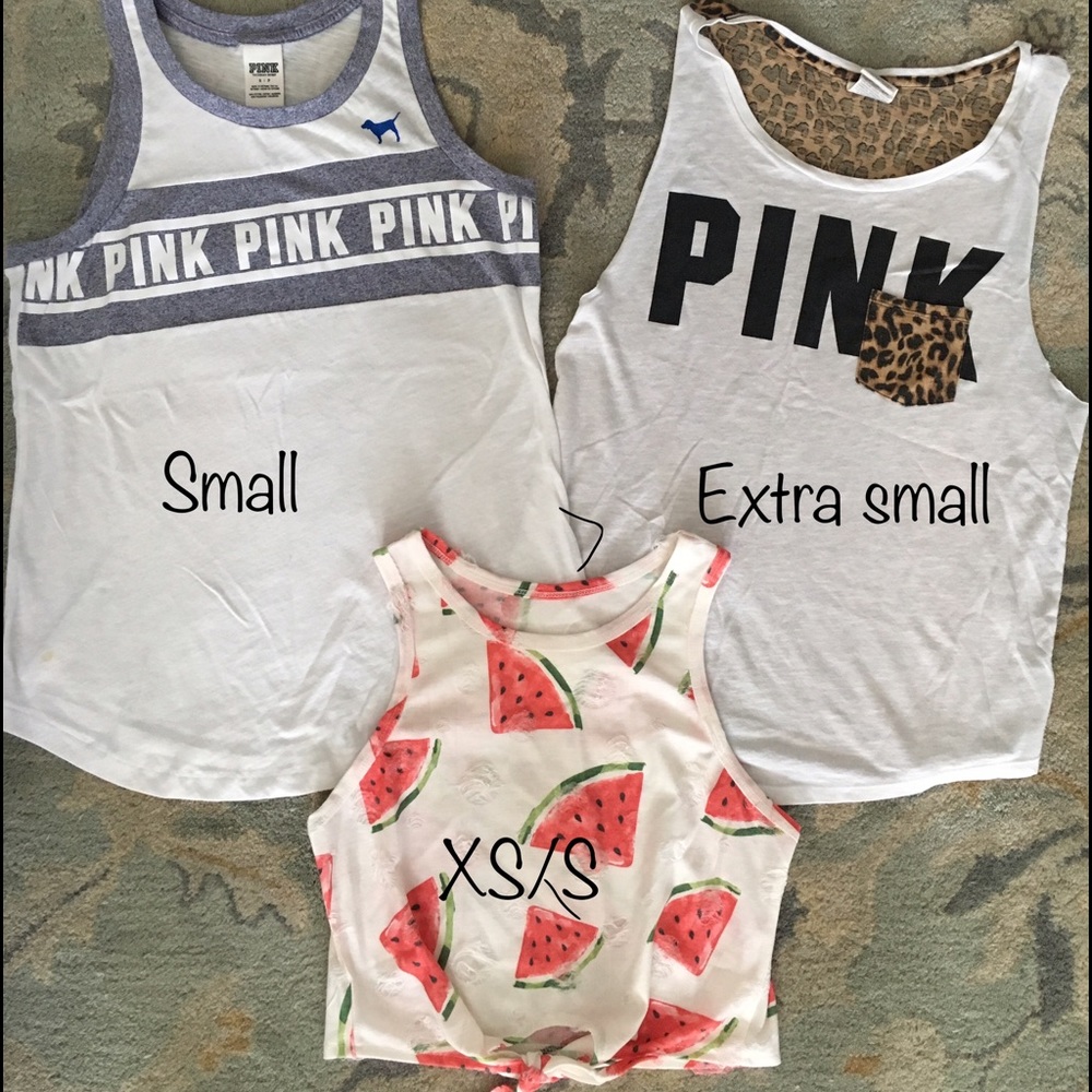 VS Pink tanks + bonus