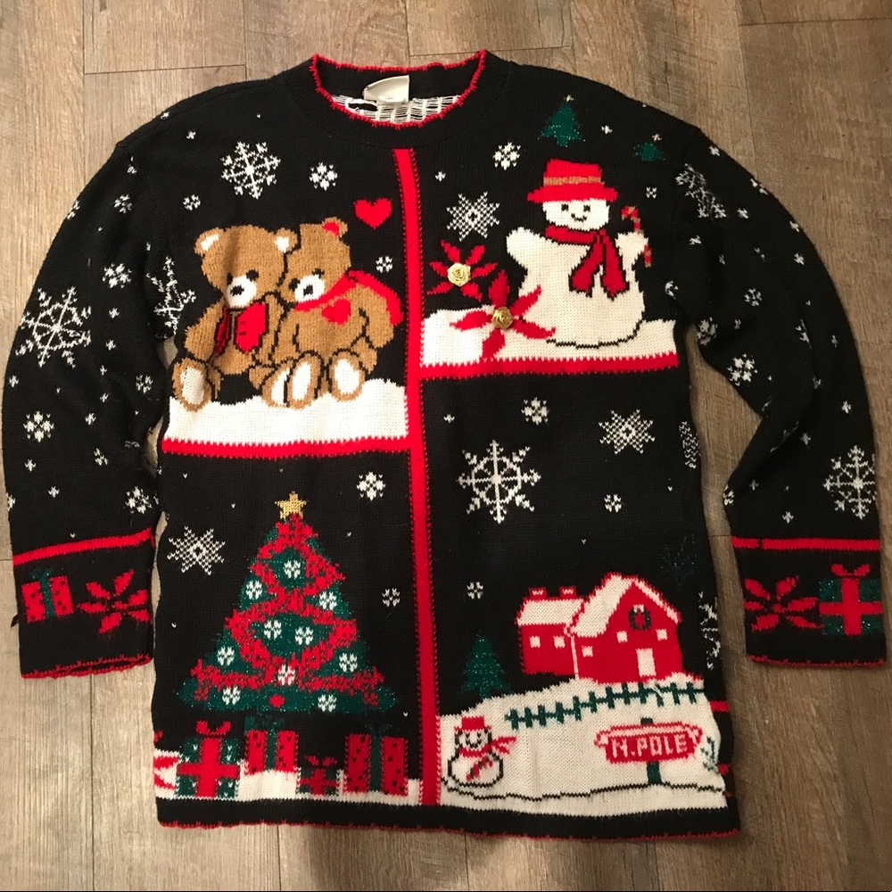 Oversized ugly Christmas sweater