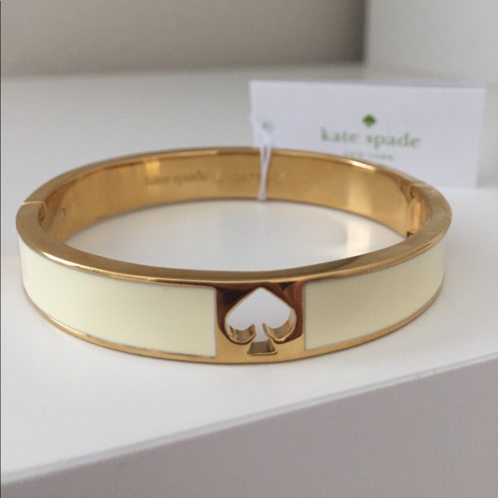 NWT Kate Spade Hole Punch Spade Bracelet Gold