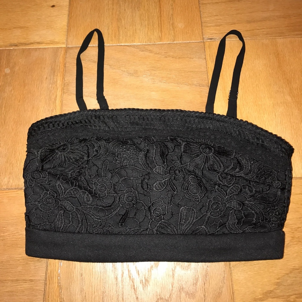 Black lace bralette