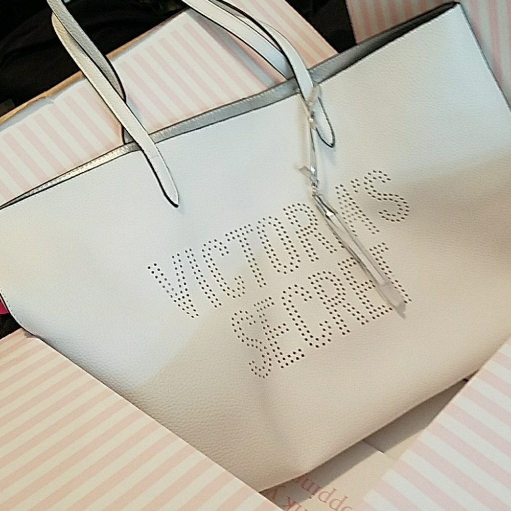 Sale victoria secret white tote brand new in box