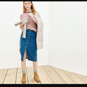 Madewell High Waisted Denim Skirt