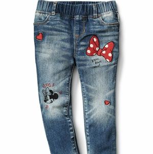Gap Disney Minnie embroidered high stretch jegging