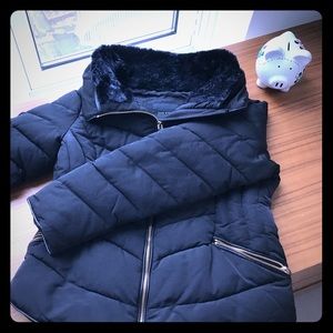 Zara Basic Outerwear - Black Winter Coat