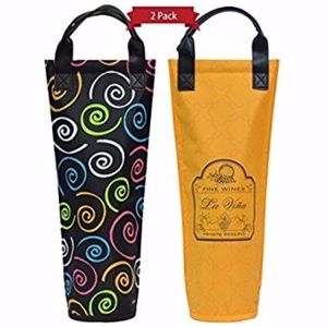 2 Pack Wine Tote Bags, Bottle, Cooler, Travel