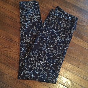 Floral print OS leggings