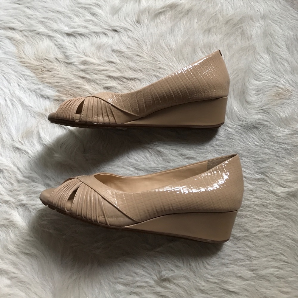 Michelle D Nude Wedges
