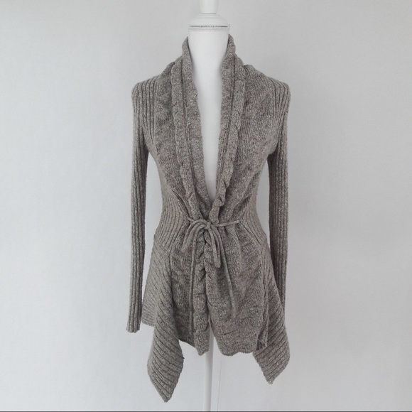 Romeo & Juliet Couture Sweaters - Romeo & Juliet Couture ruffle tie wrap sweater