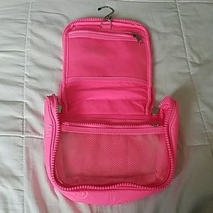 PINK travel makeup bag