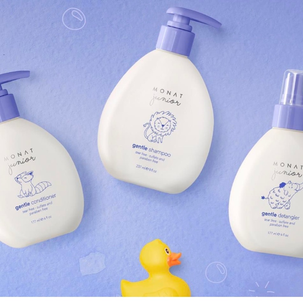 MONAT JUNIOR LINE : shampoo, cond, detangler