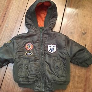 Baby flight jacket