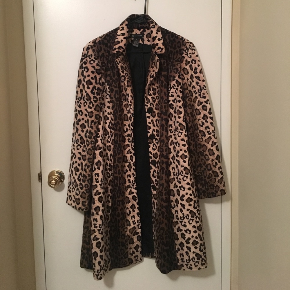 Cheetah Print Trench Coat