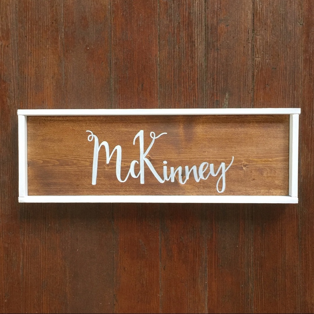 CUSTOM Wood Name Sign