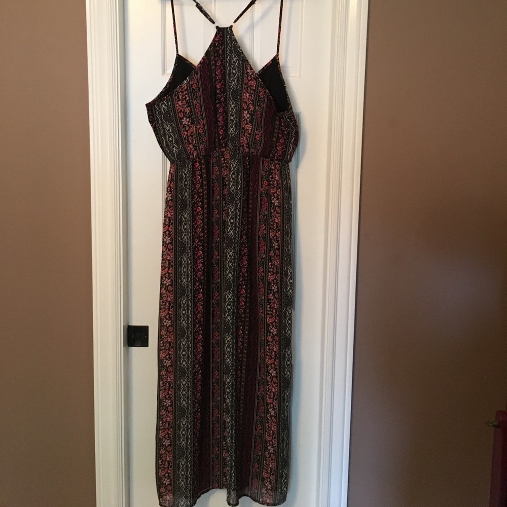 Romantic Multi-colored Maxi with Jeweled Bust - Picture 3 of 4