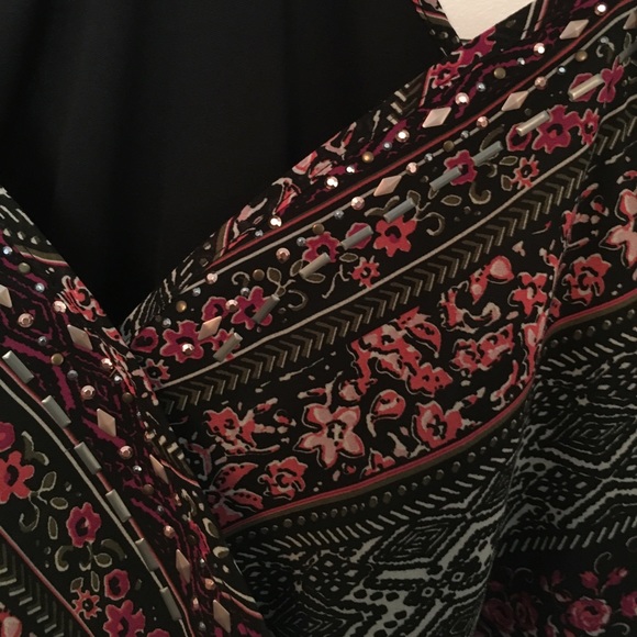 Romantic Multi-colored Maxi with Jeweled Bust - Picture 4 of 4