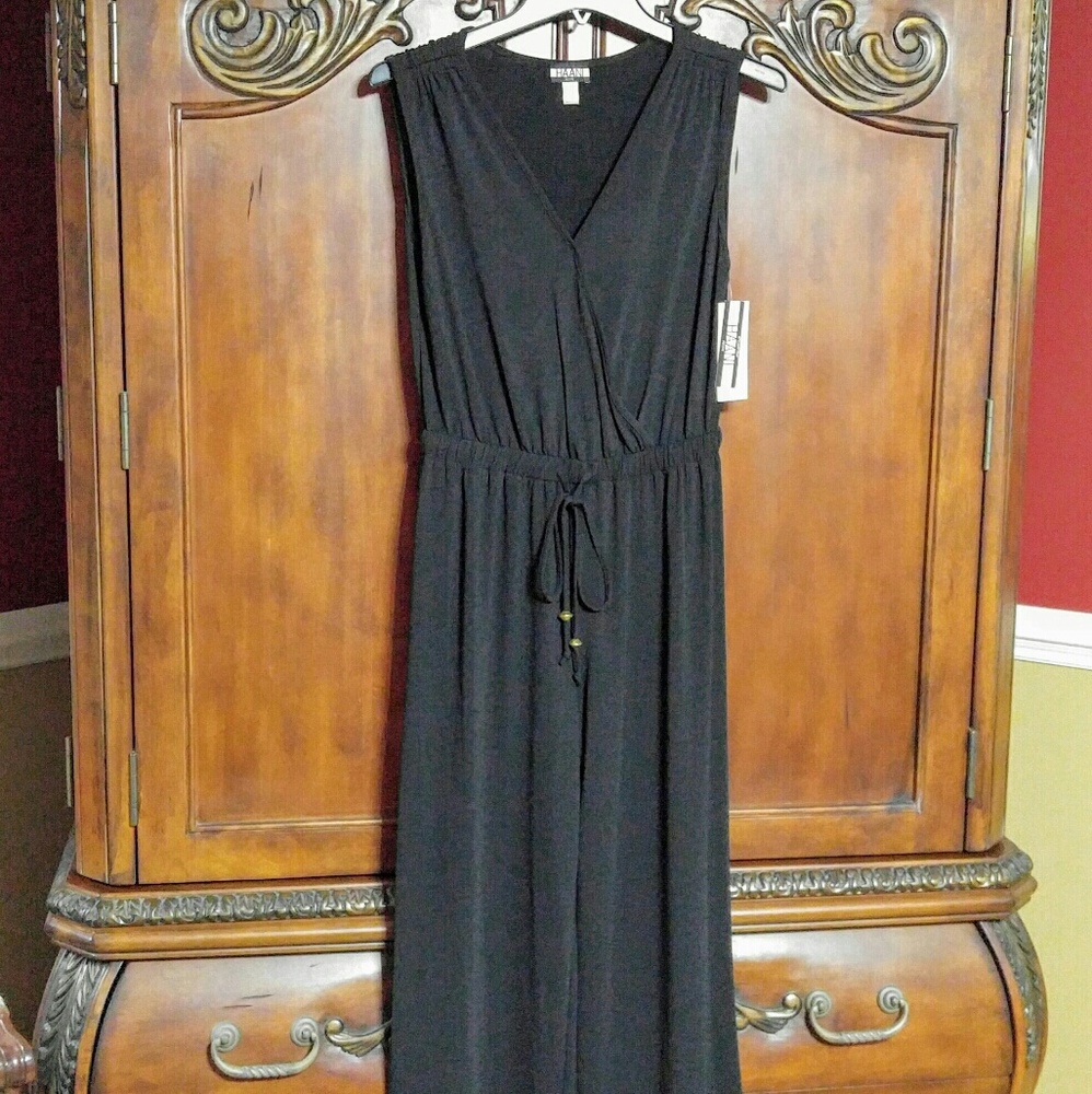 Black jumpsuit.